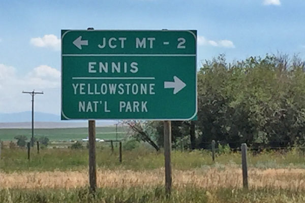 Directions to the Rainbow Valley Lodge in Ennis Montana