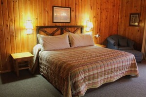 Single King Rooms at the Rainbow Valley Lodge in Ennis Montana